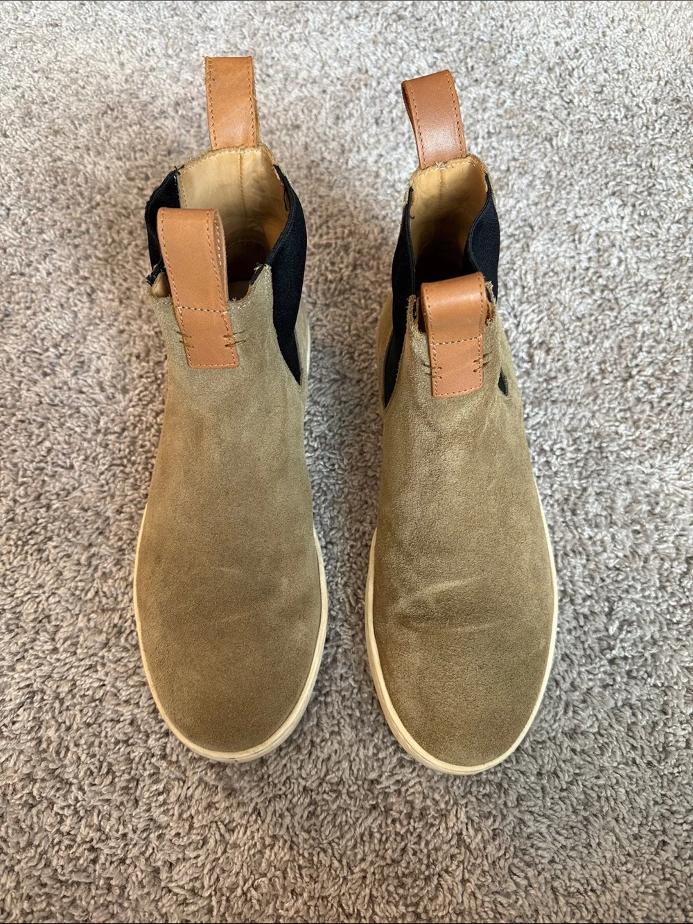 LUCA Terra Slip On Chelsea Suede Sneaker Boot in Desert (Tan)/Gum